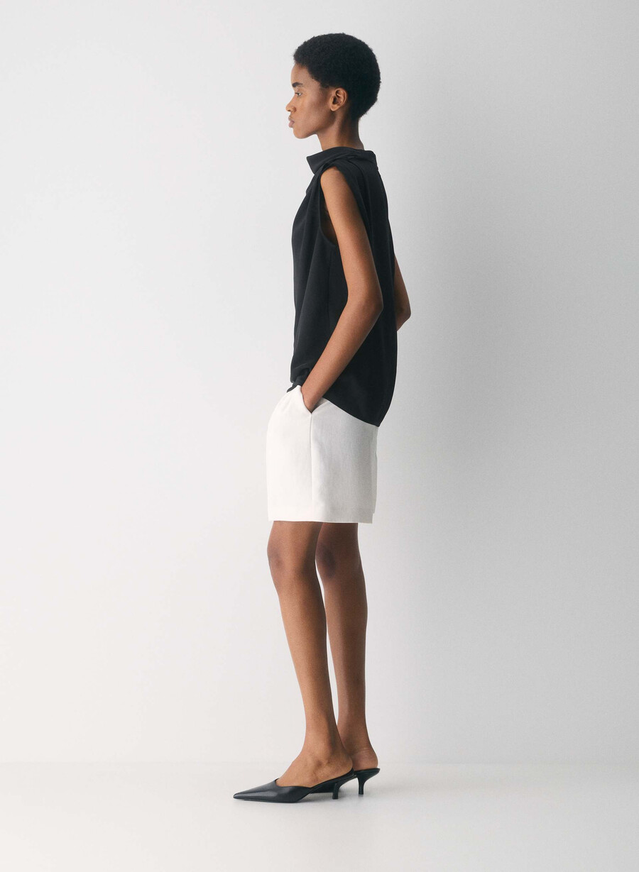 carter-bluse svart