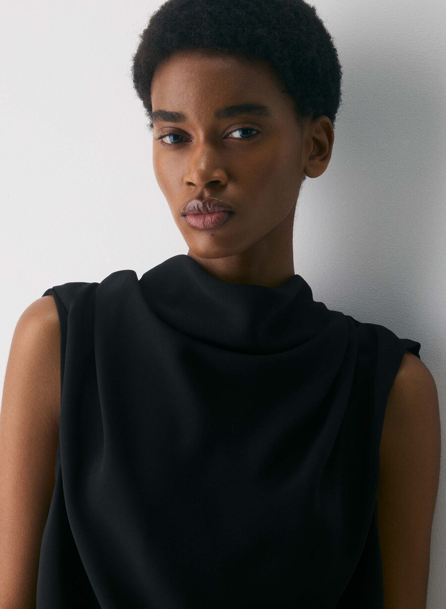 carter-bluse svart