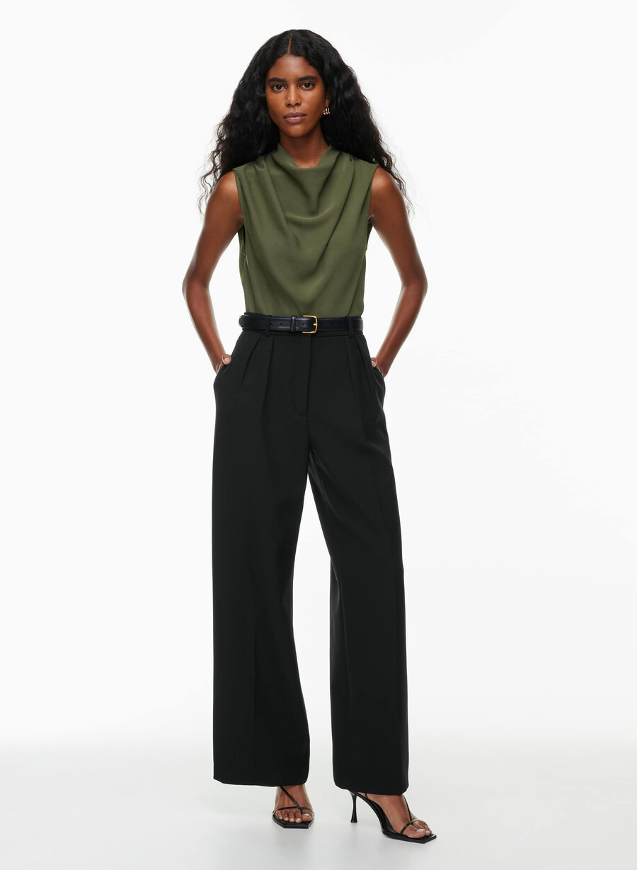 carter-bluse mØrk oliven