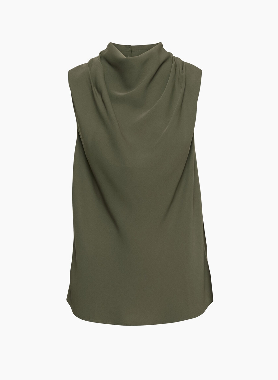carter-bluse mØrk oliven