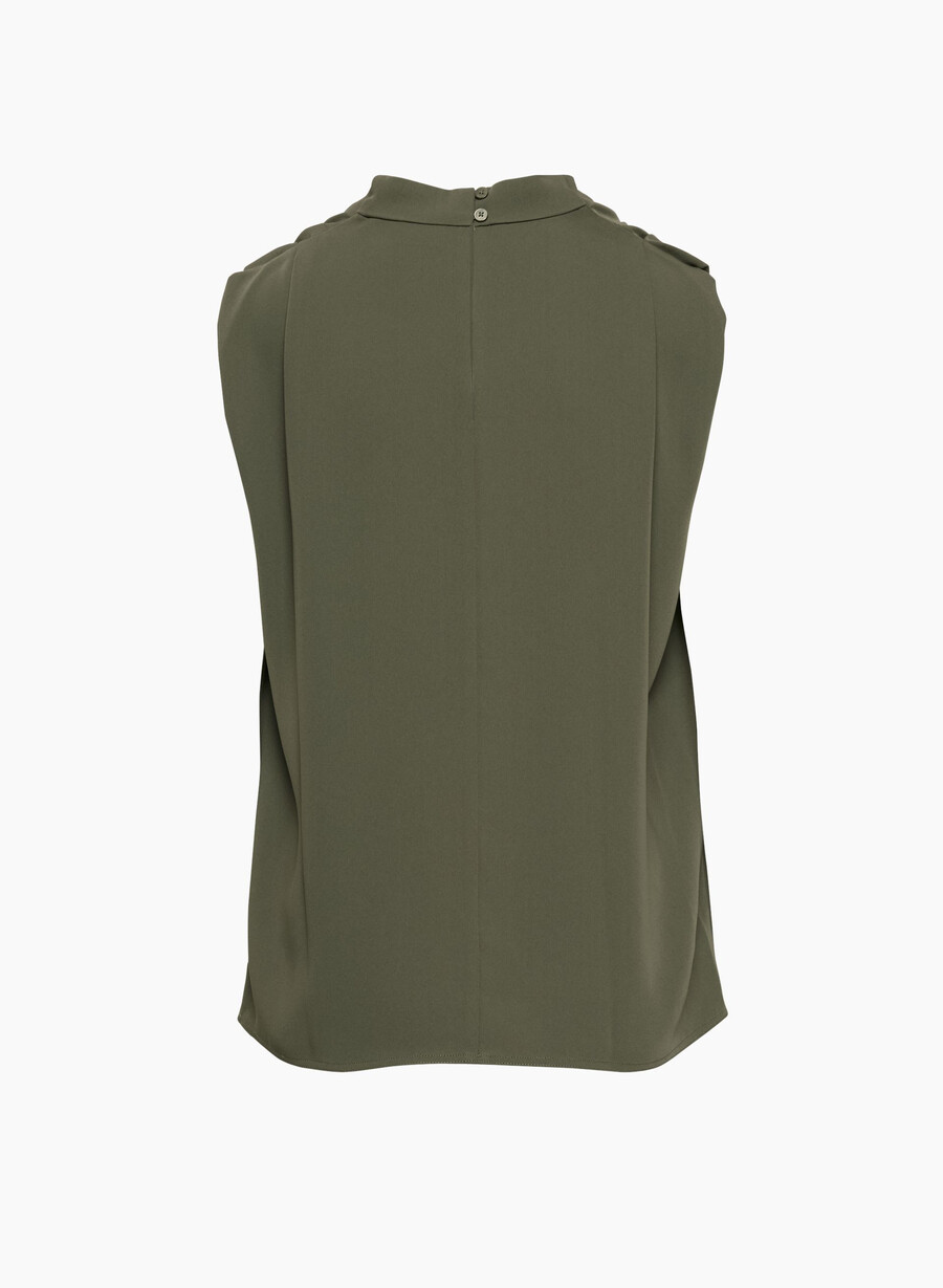 carter-bluse mØrk oliven