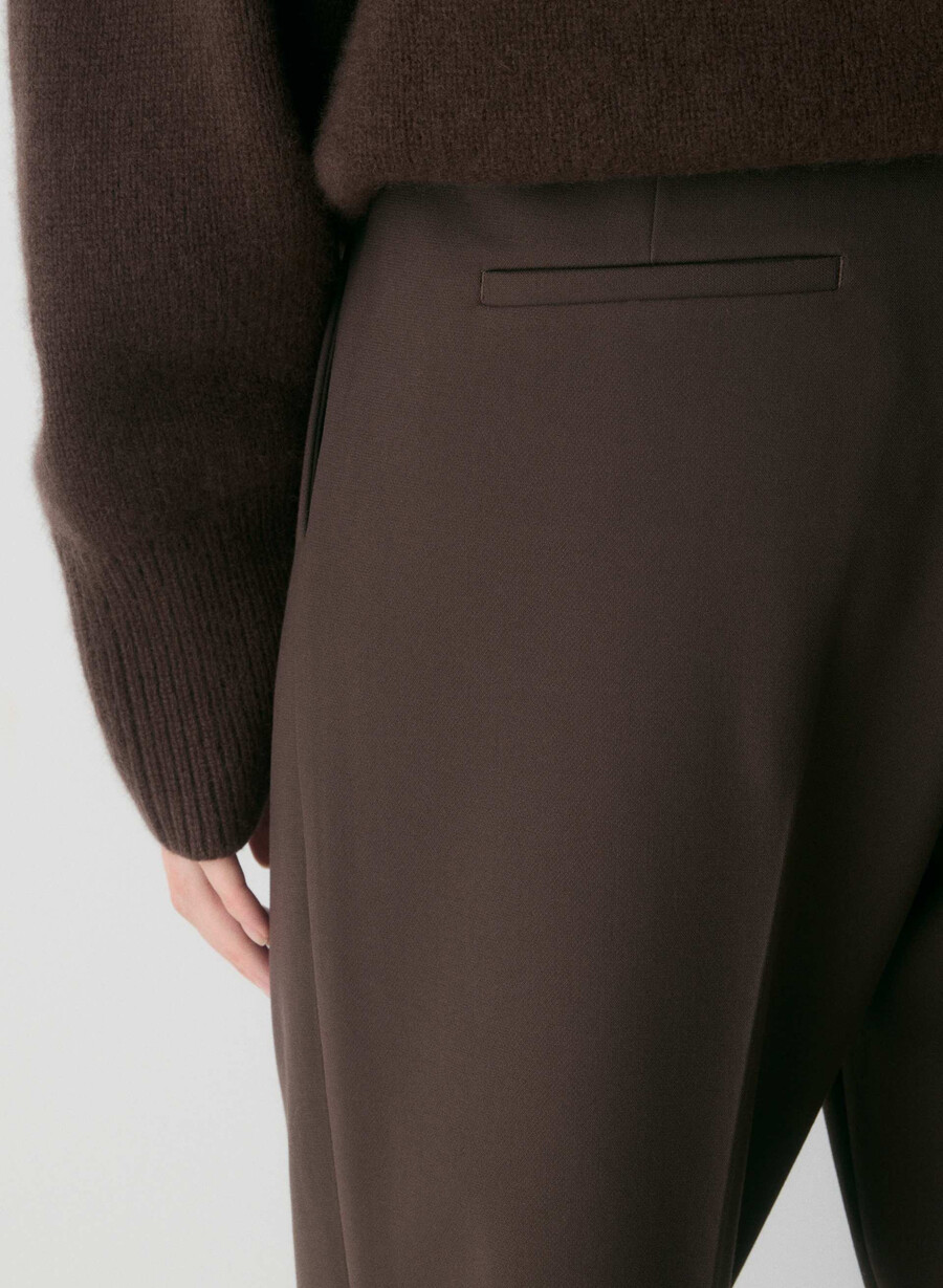 the effortless pant - reessensiell rik mokkabrun