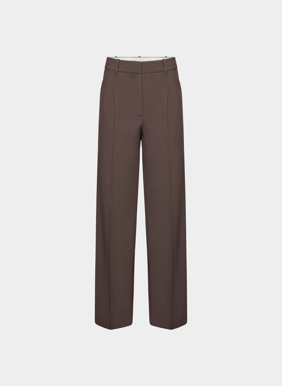 the effortless pant - reessensiell rik mokkabrun