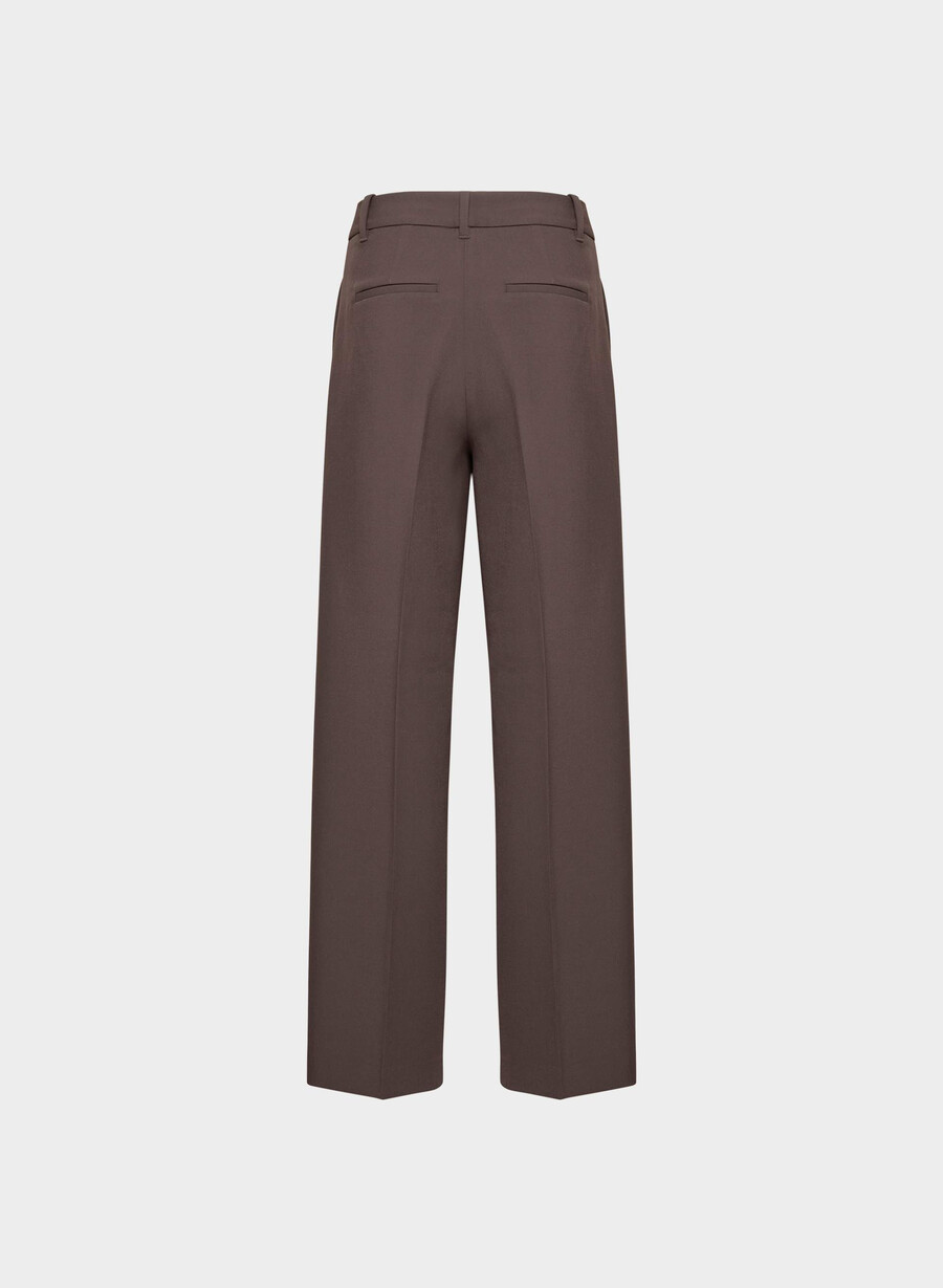 the effortless pant - reessensiell rik mokkabrun