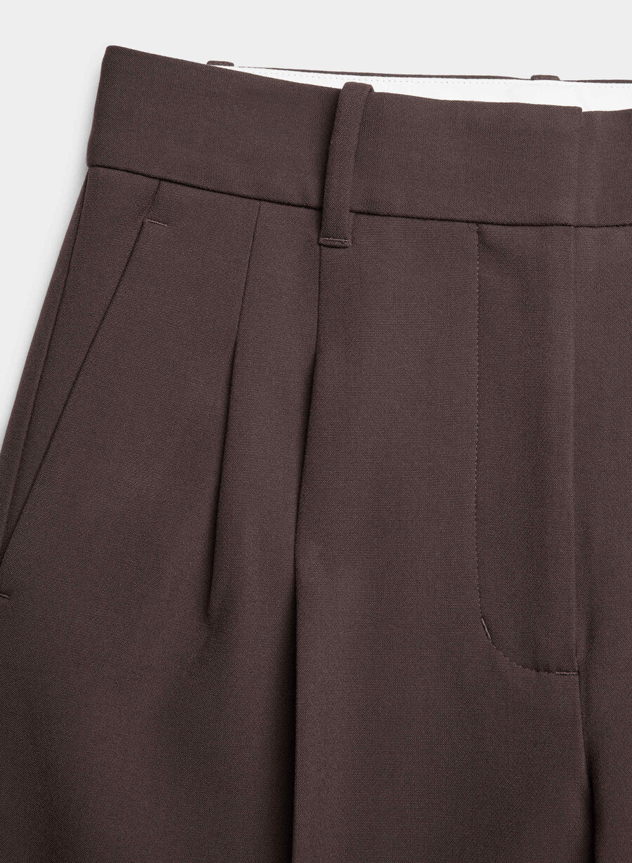 the effortless pant - reessensiell rik mokkabrun