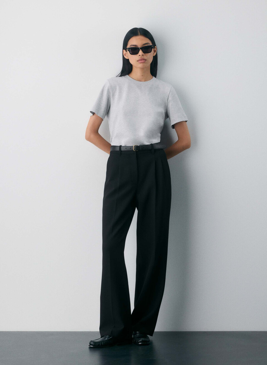 the effortless pant - reessential heather black