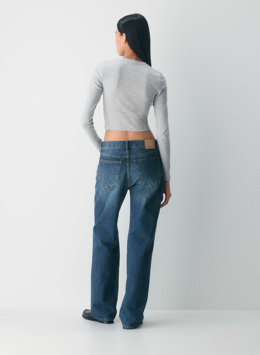 homestretch rib crew waist langermet heather chrome