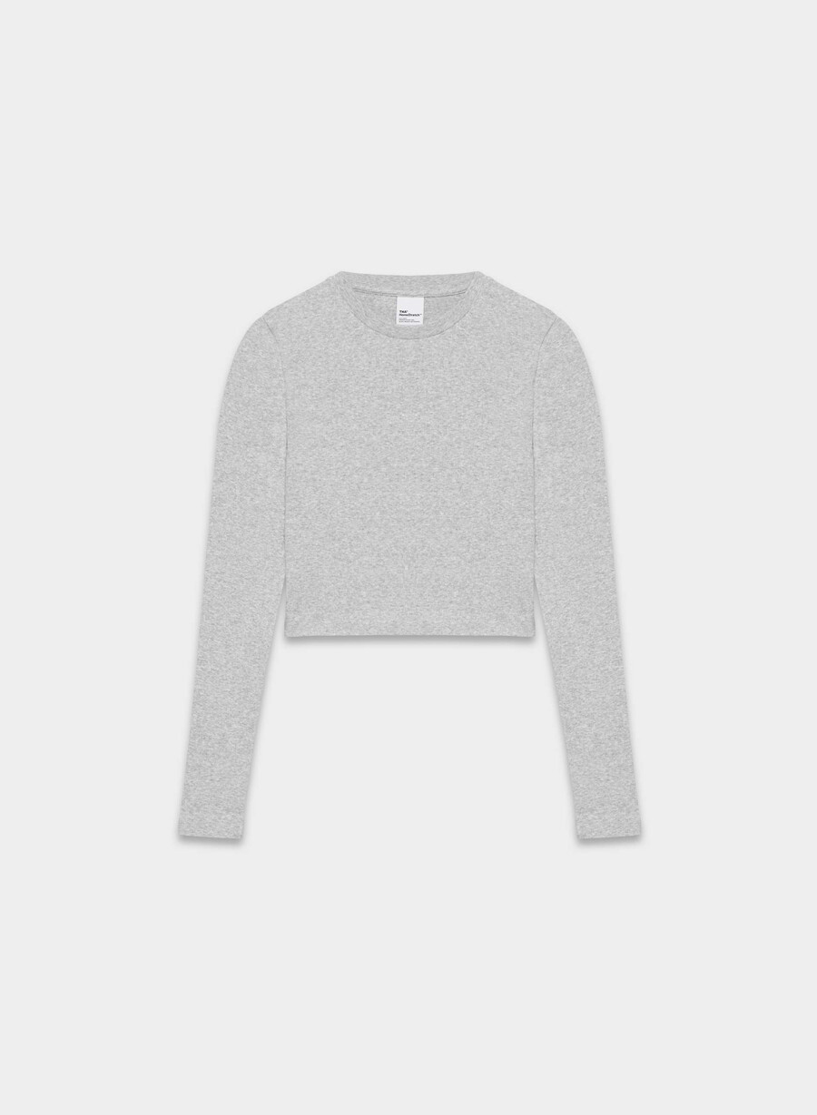 homestretch rib crew waist langermet heather chrome