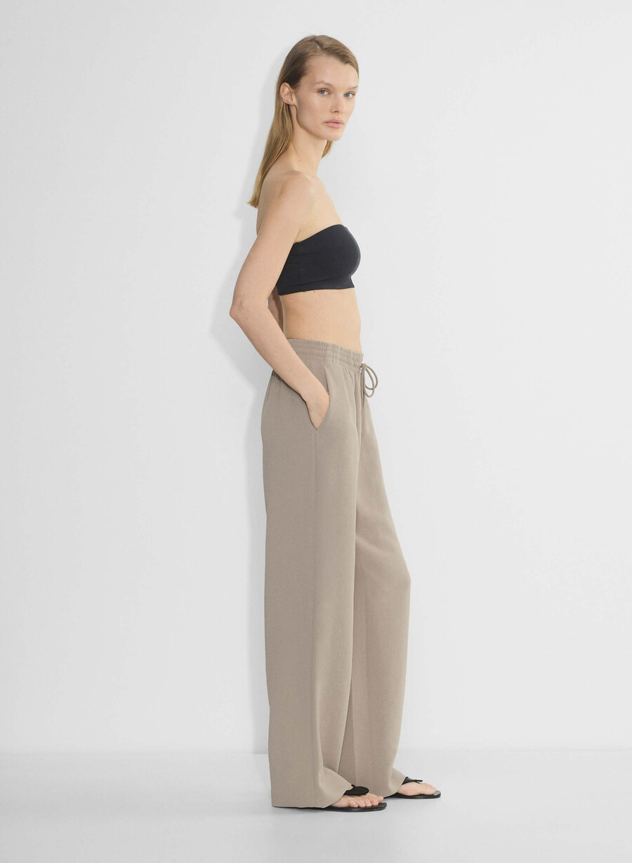 avhandlingsbukse - crepette nomad taupe