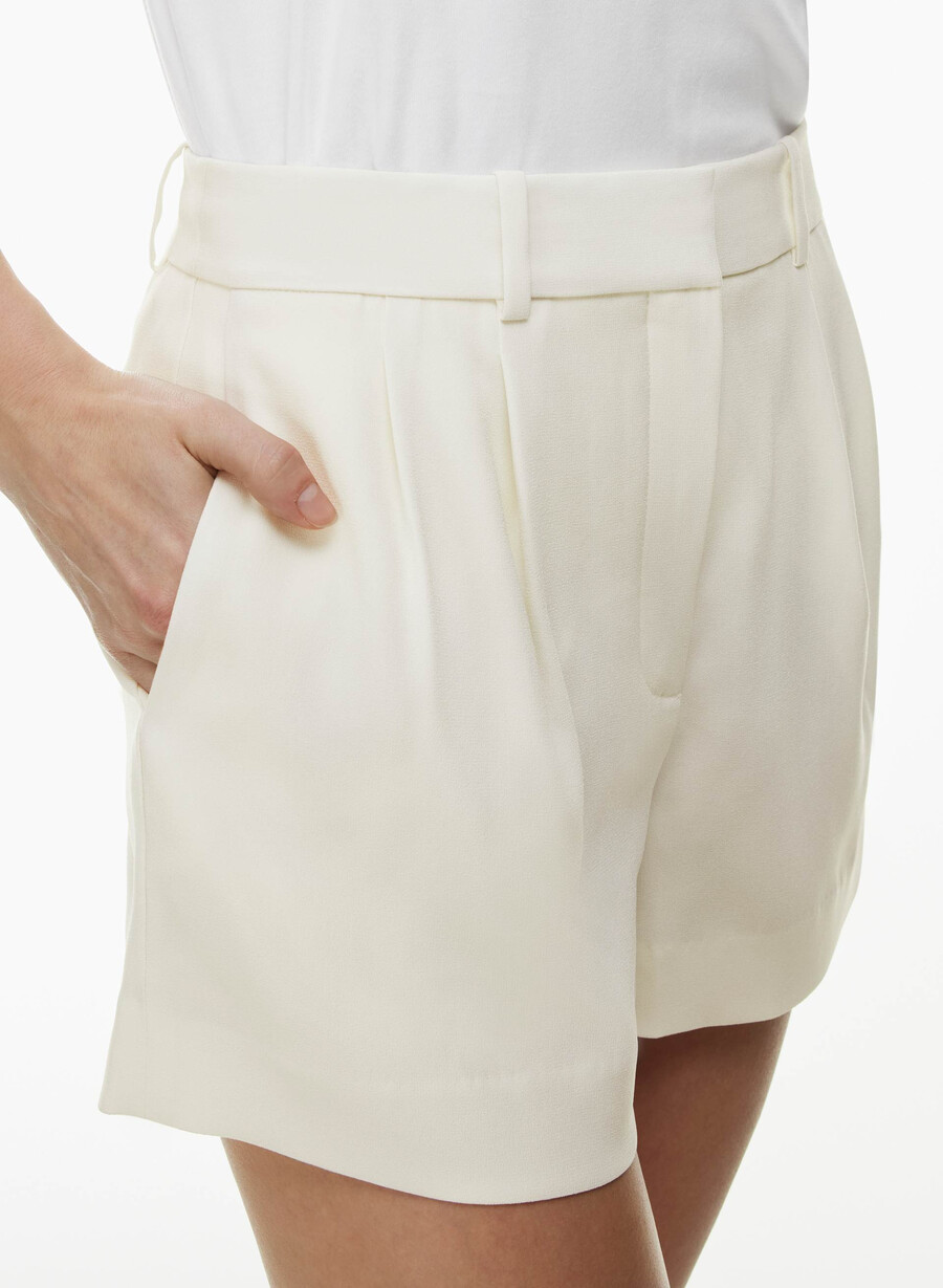 plisset minishorts lys bjørk