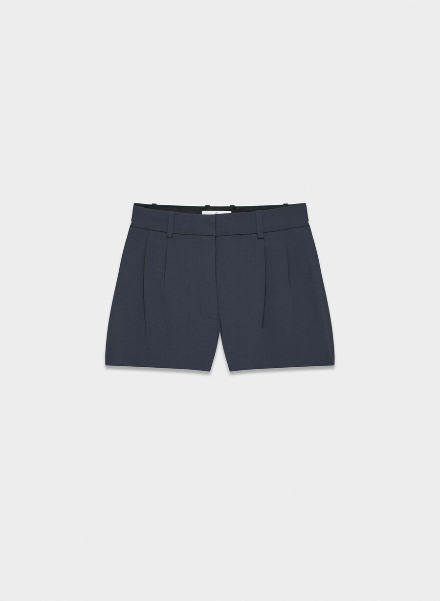 plisset minishorts mØrk navy