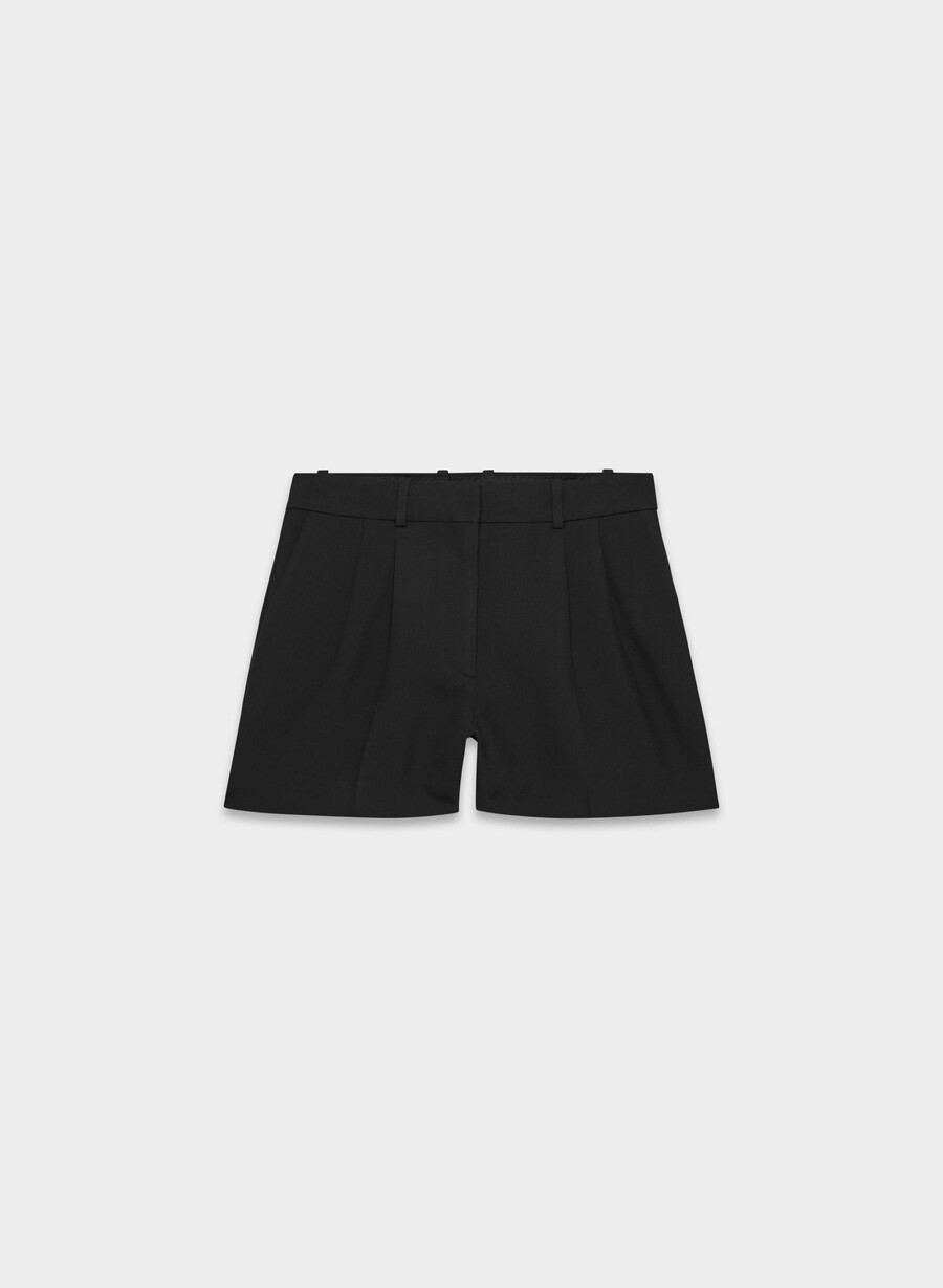 plisset minishorts - reessential svart