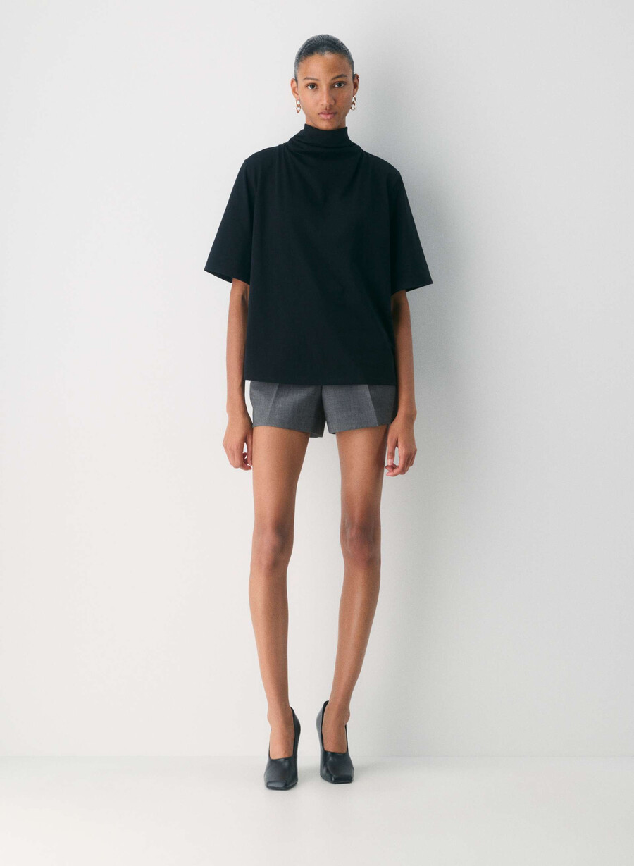 plisset minishorts - reessential heather charcoal
