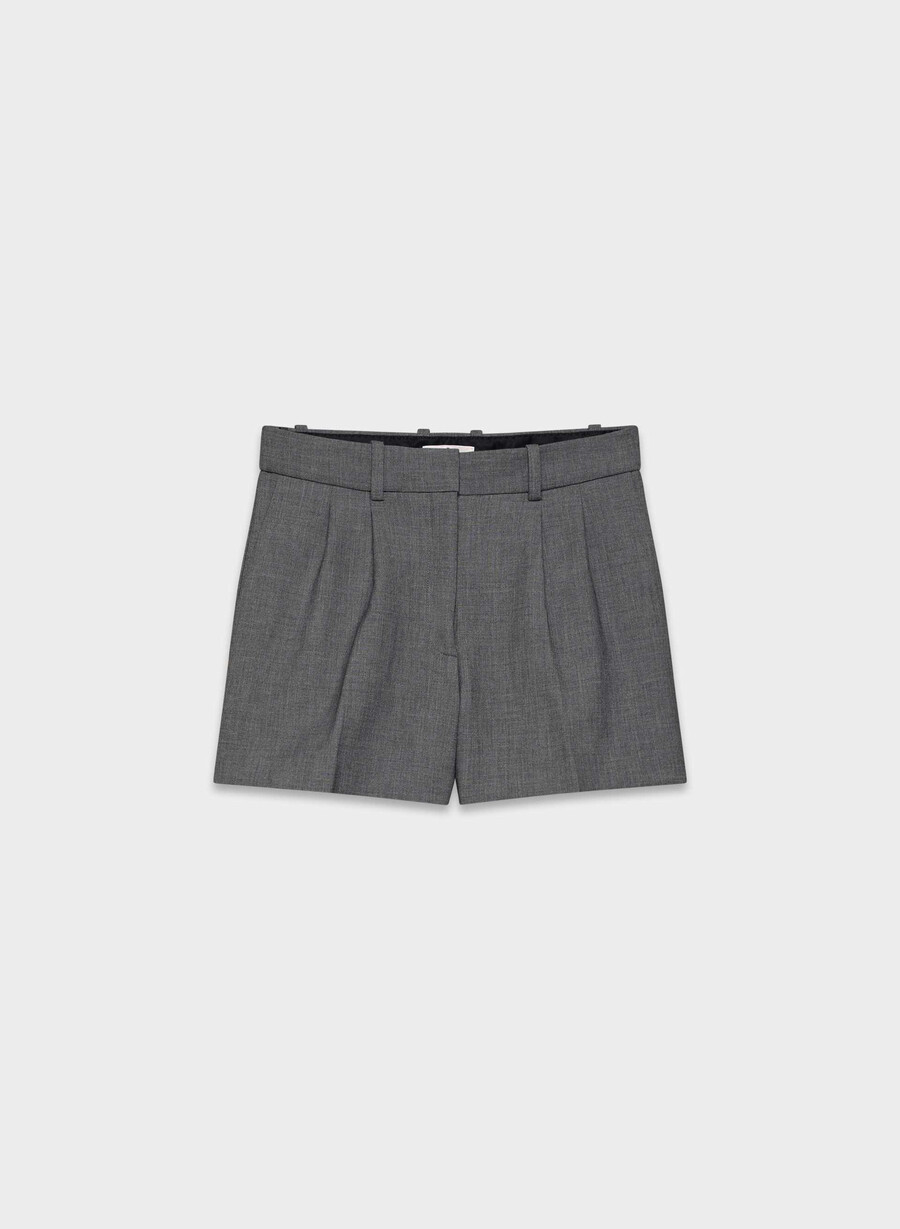 plisset minishorts - reessential heather charcoal