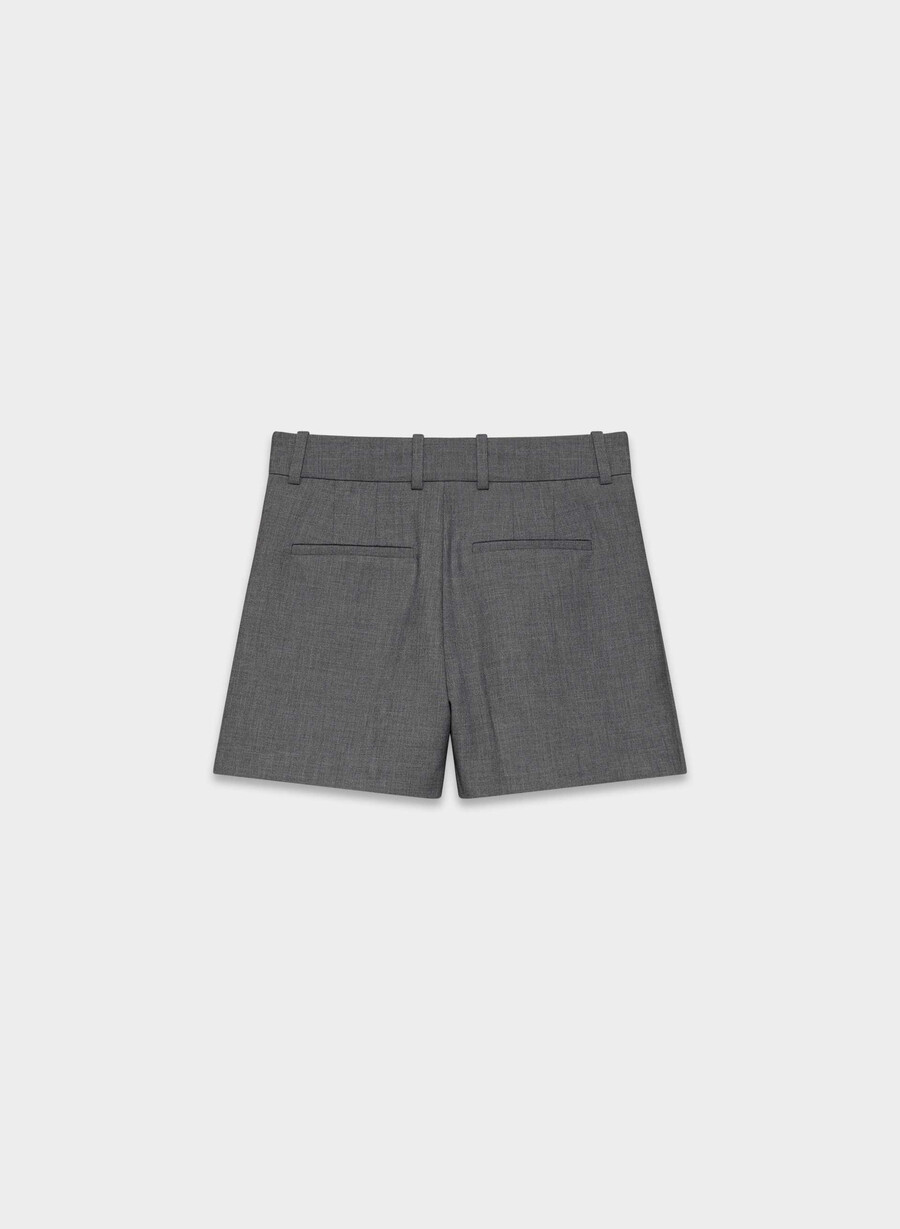 plisset minishorts - reessential heather charcoal