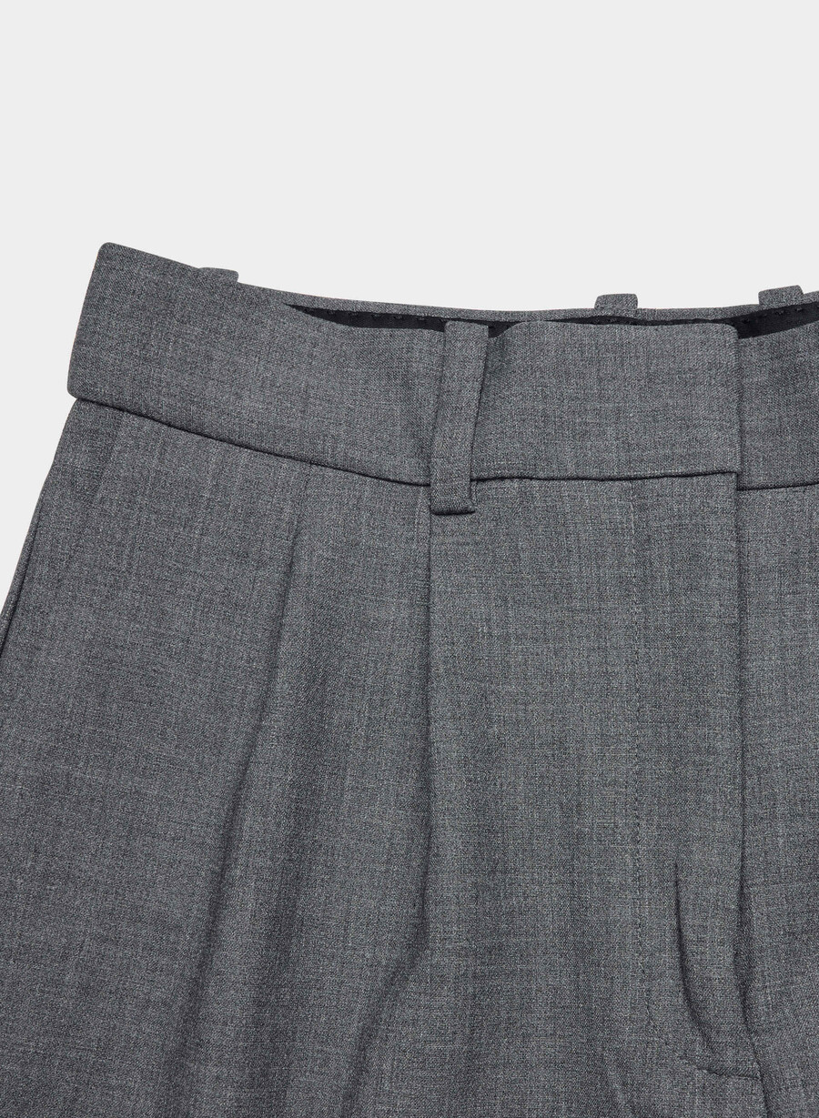 plisset minishorts - reessential heather charcoal