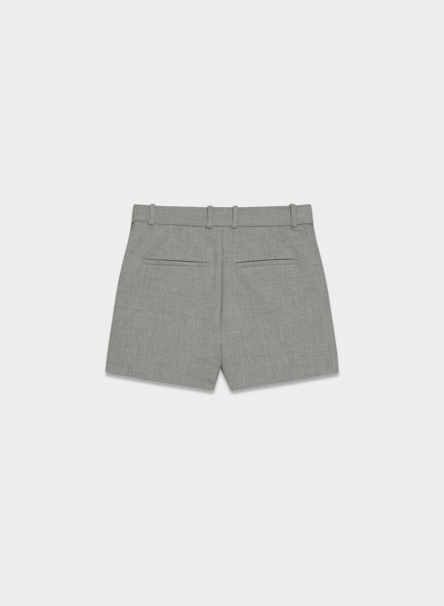 plisset minishorts - reessential mØrkegrÅ melang