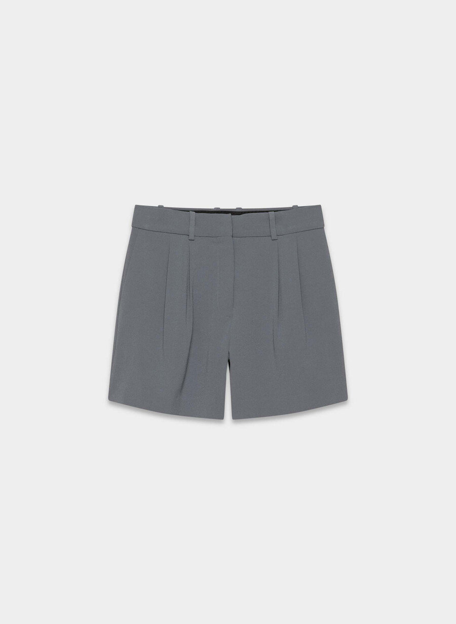plisset shorts til midt på låret vintage navy