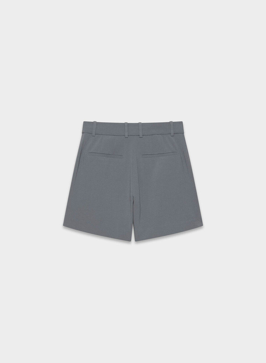 plisset shorts til midt på låret vintage navy