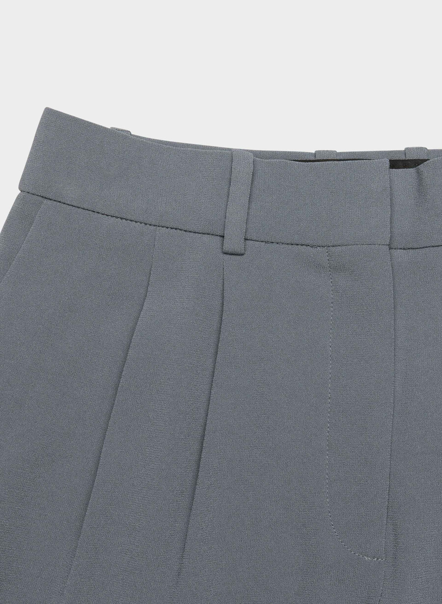 plisset shorts til midt på låret vintage navy