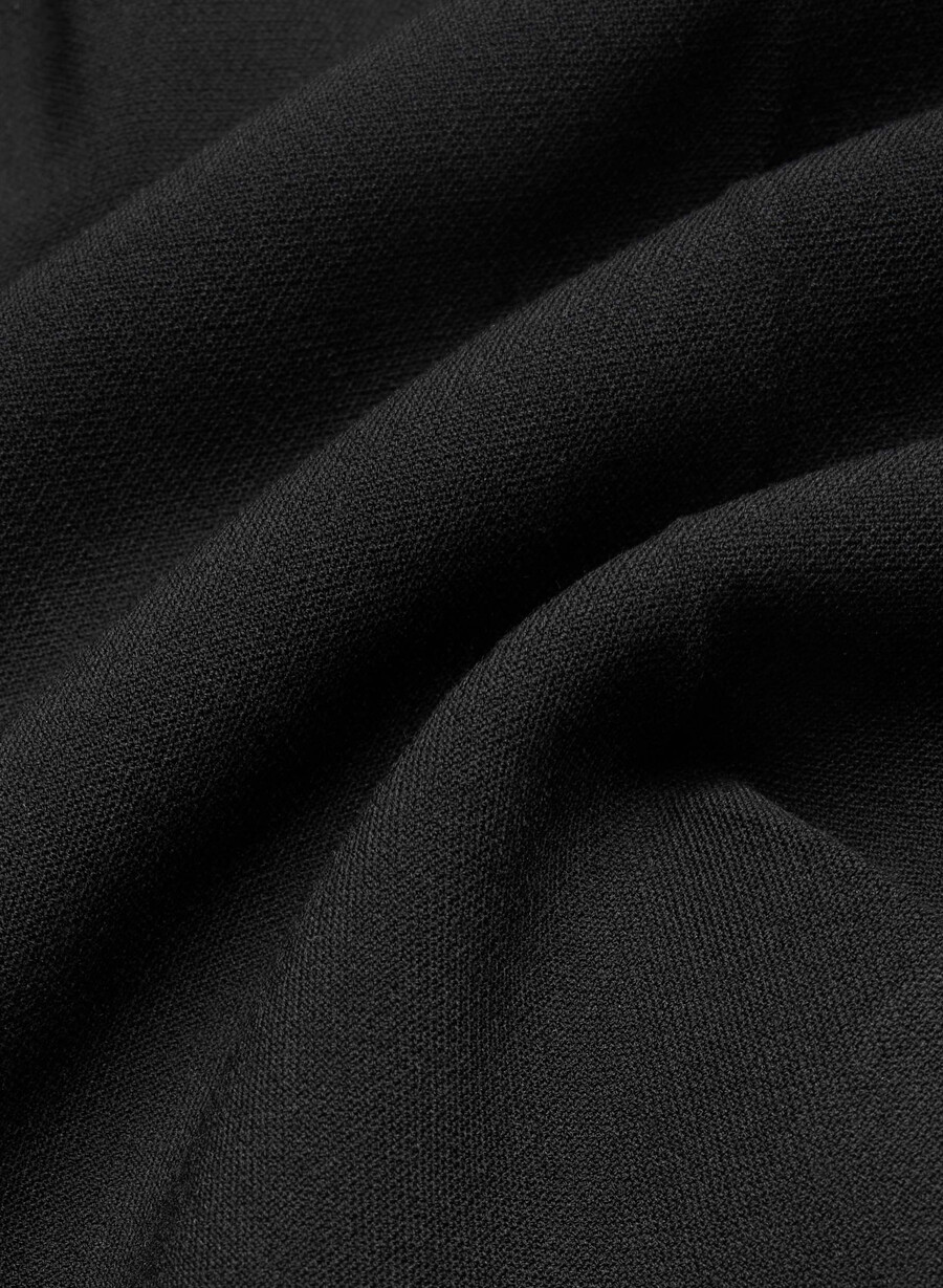 plisset midt-lår shorts svart