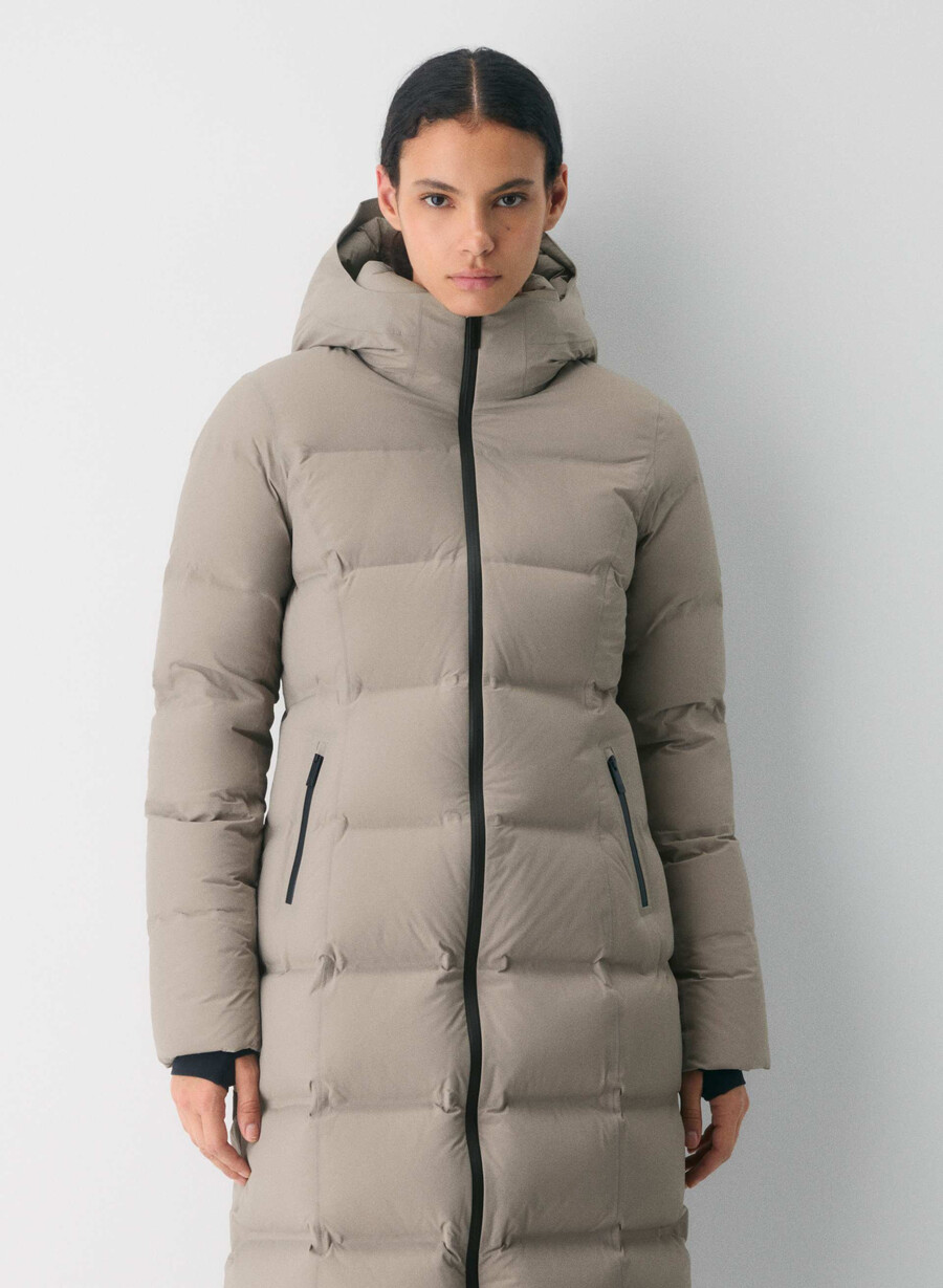 supersnug puff₂o long – rainstop modern taupe