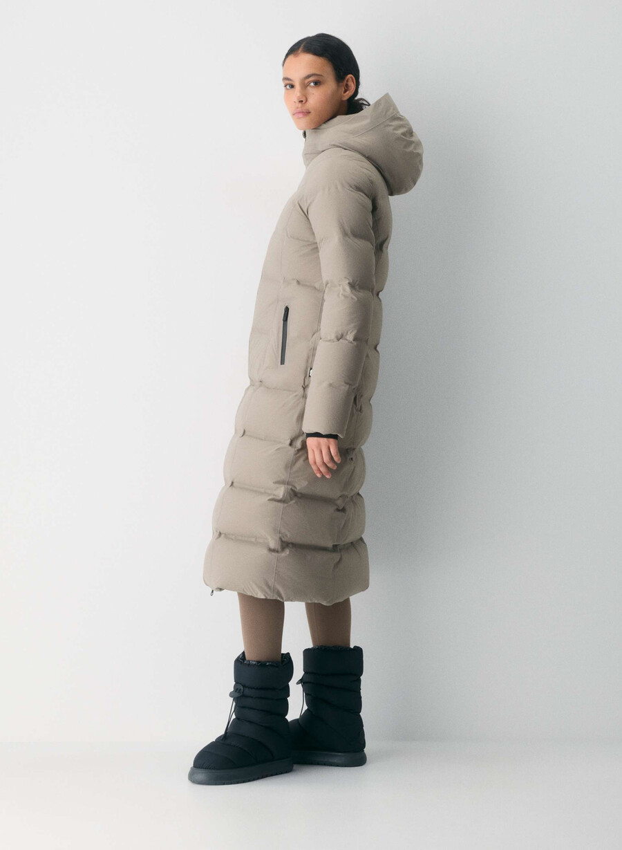 supersnug puff₂o long – rainstop modern taupe