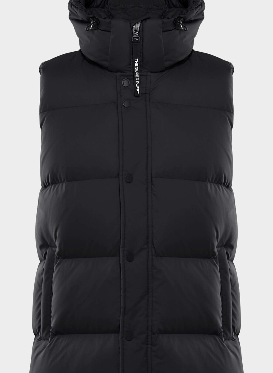 super puff mid vest – climatte svart