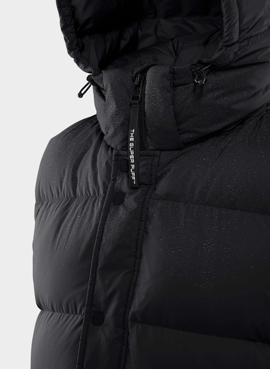 super puff mid vest – climatte svart