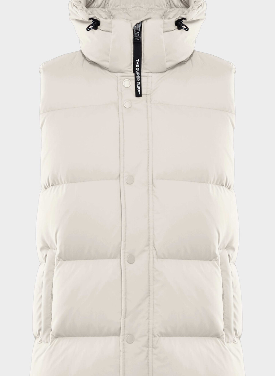 super puff mid vest - climatte matte pearl