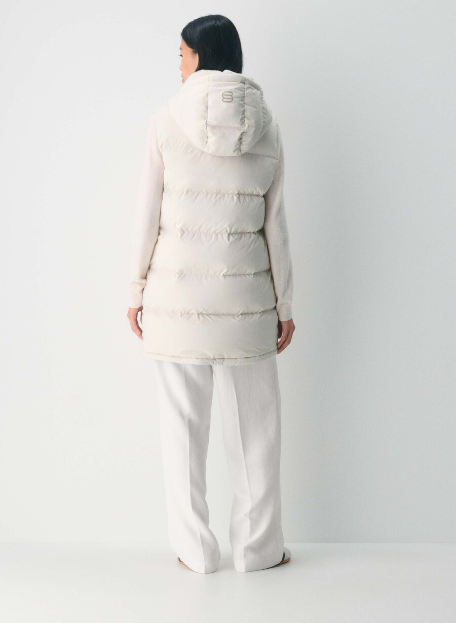 super puff mid vest - climatte matte pearl