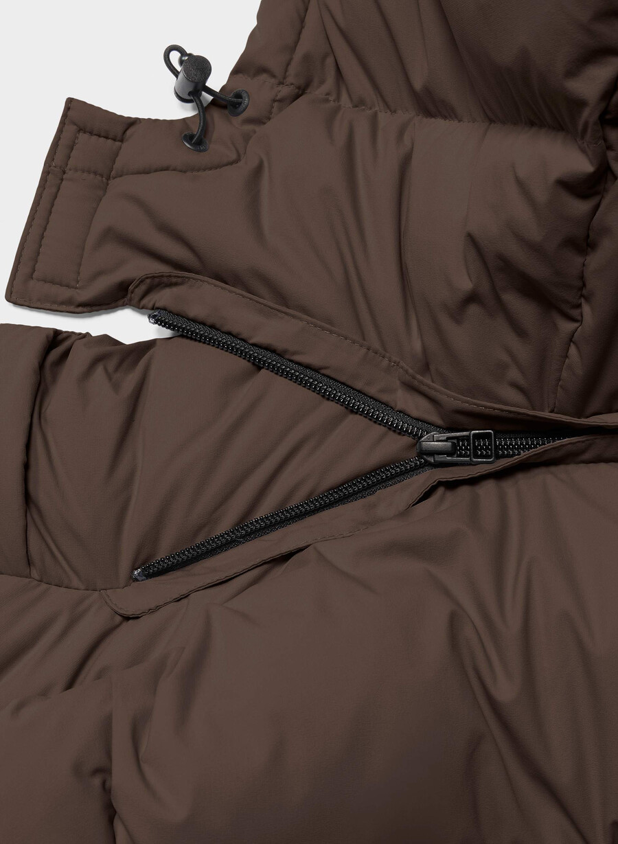 super puff mid vest - climatte rik mokkabrun