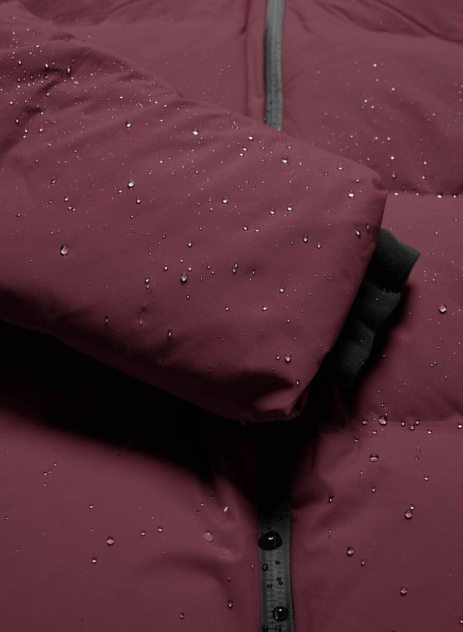 super puff₂o long – rainstop plomme burgund