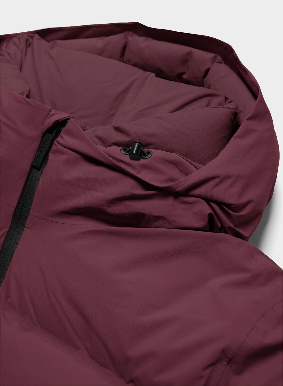 super puff₂o long – rainstop plomme burgund
