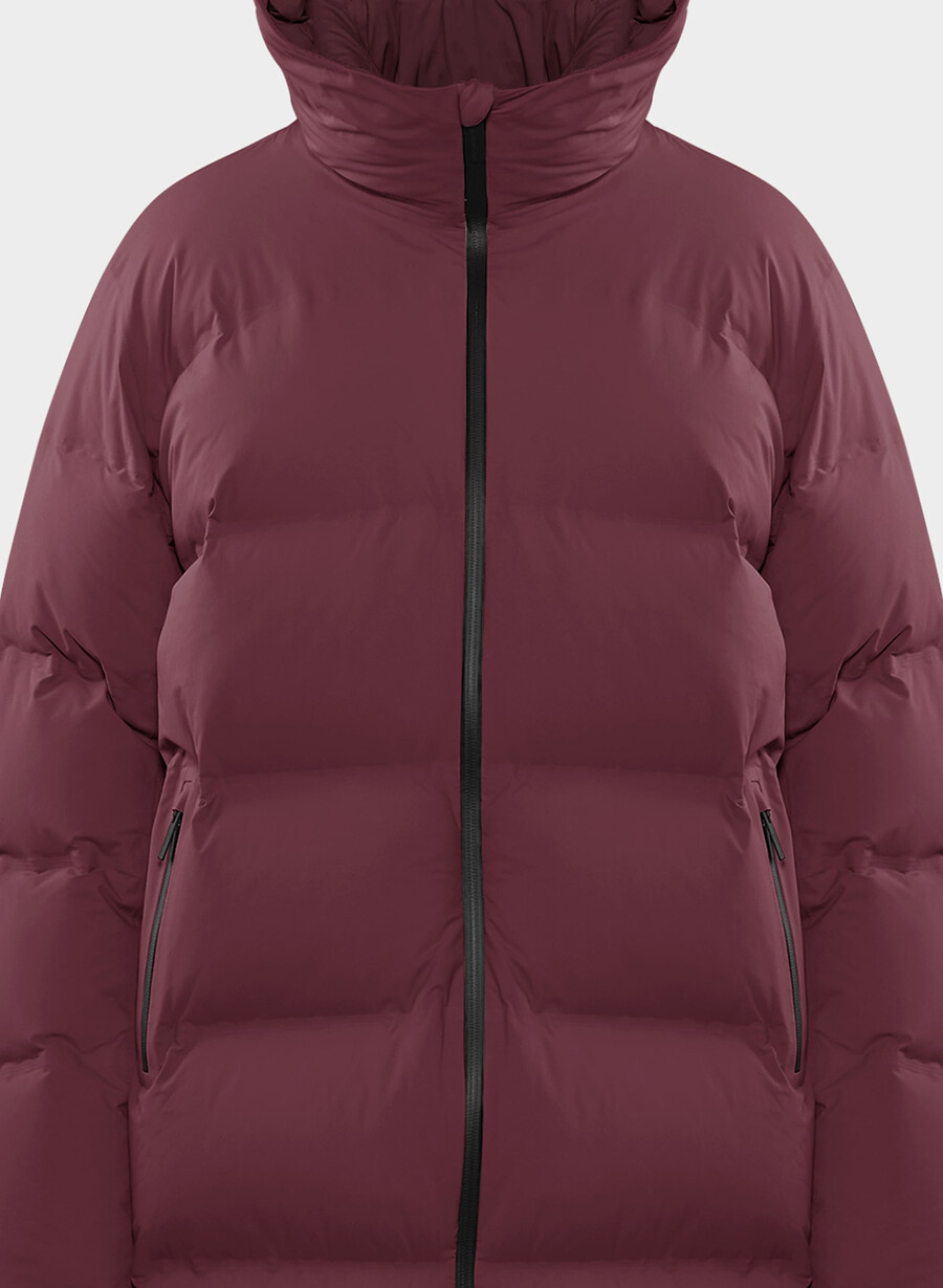 super puff₂o long – rainstop plomme burgund