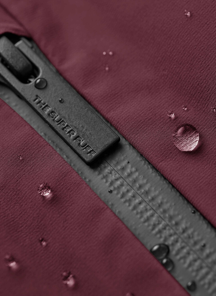 super puff₂o long – rainstop plomme burgund