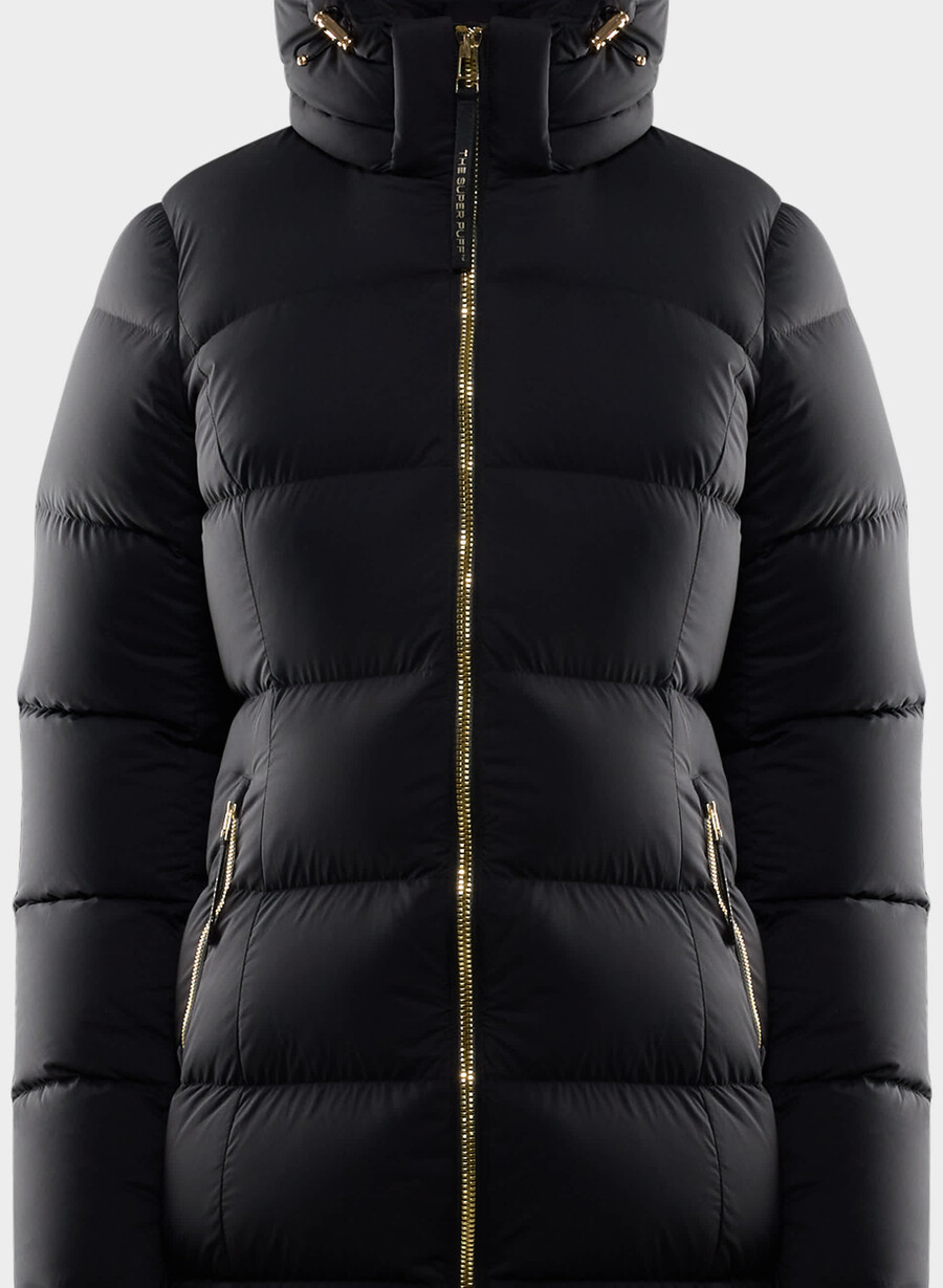 supersnug puff mid - climatte svartskinnende gull