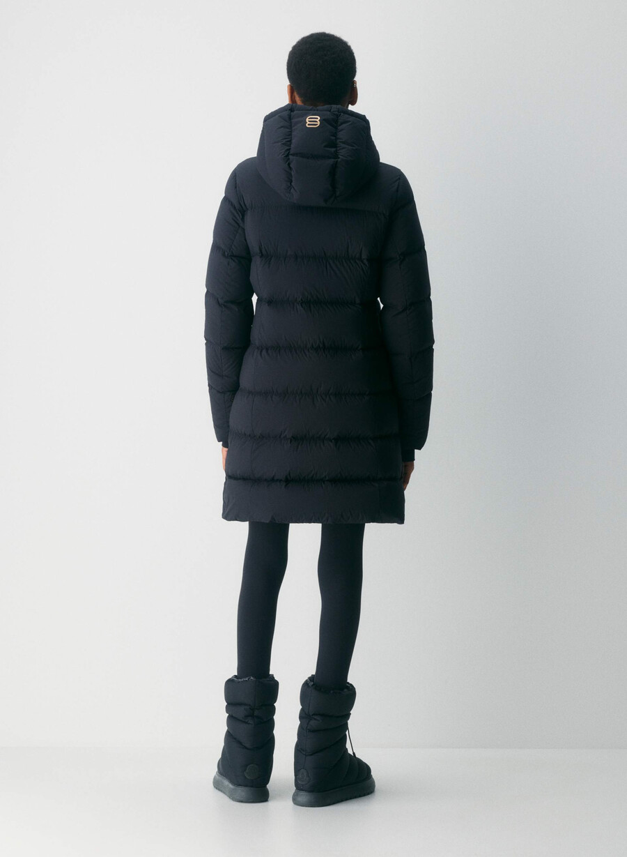 supersnug puff mid - climatte svartskinnende gull