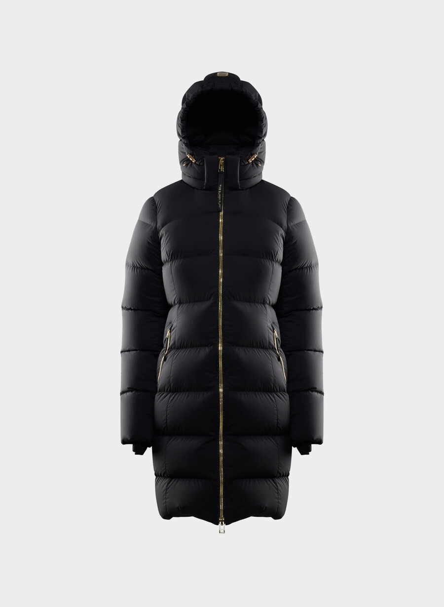 supersnug puff mid - climatte svartskinnende gull