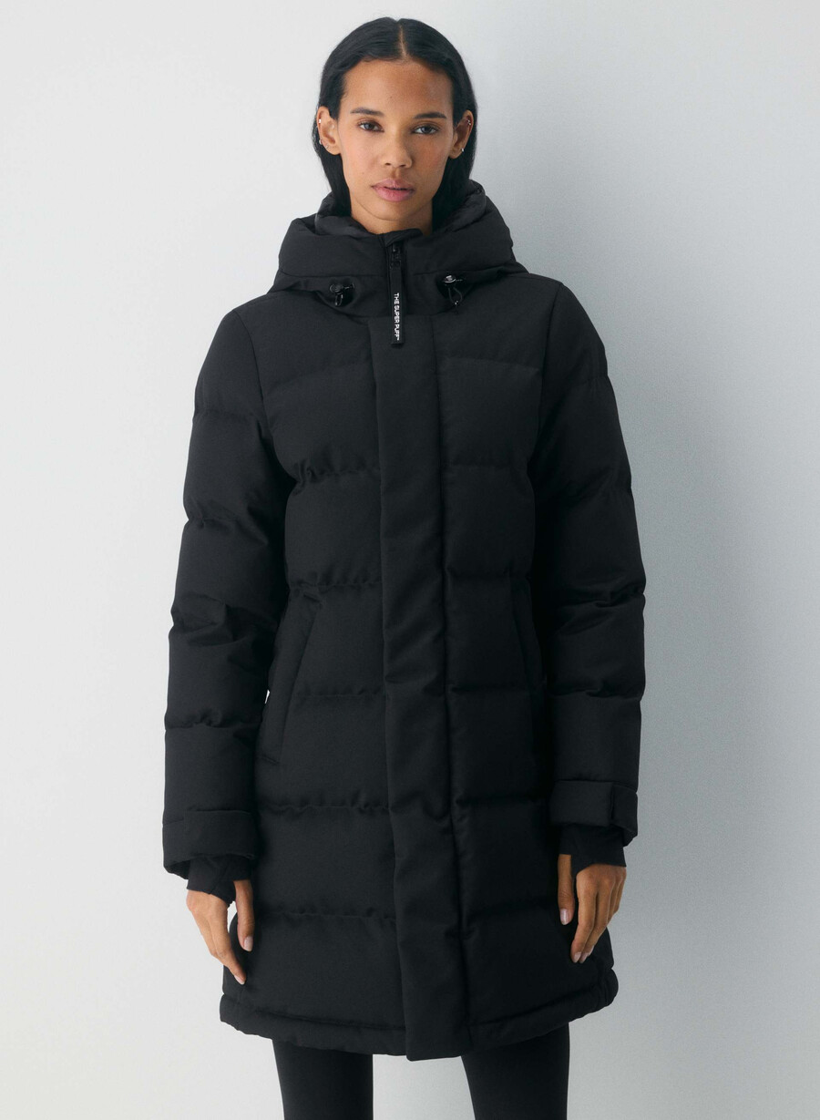super arctic parka mid – arctic twill svart