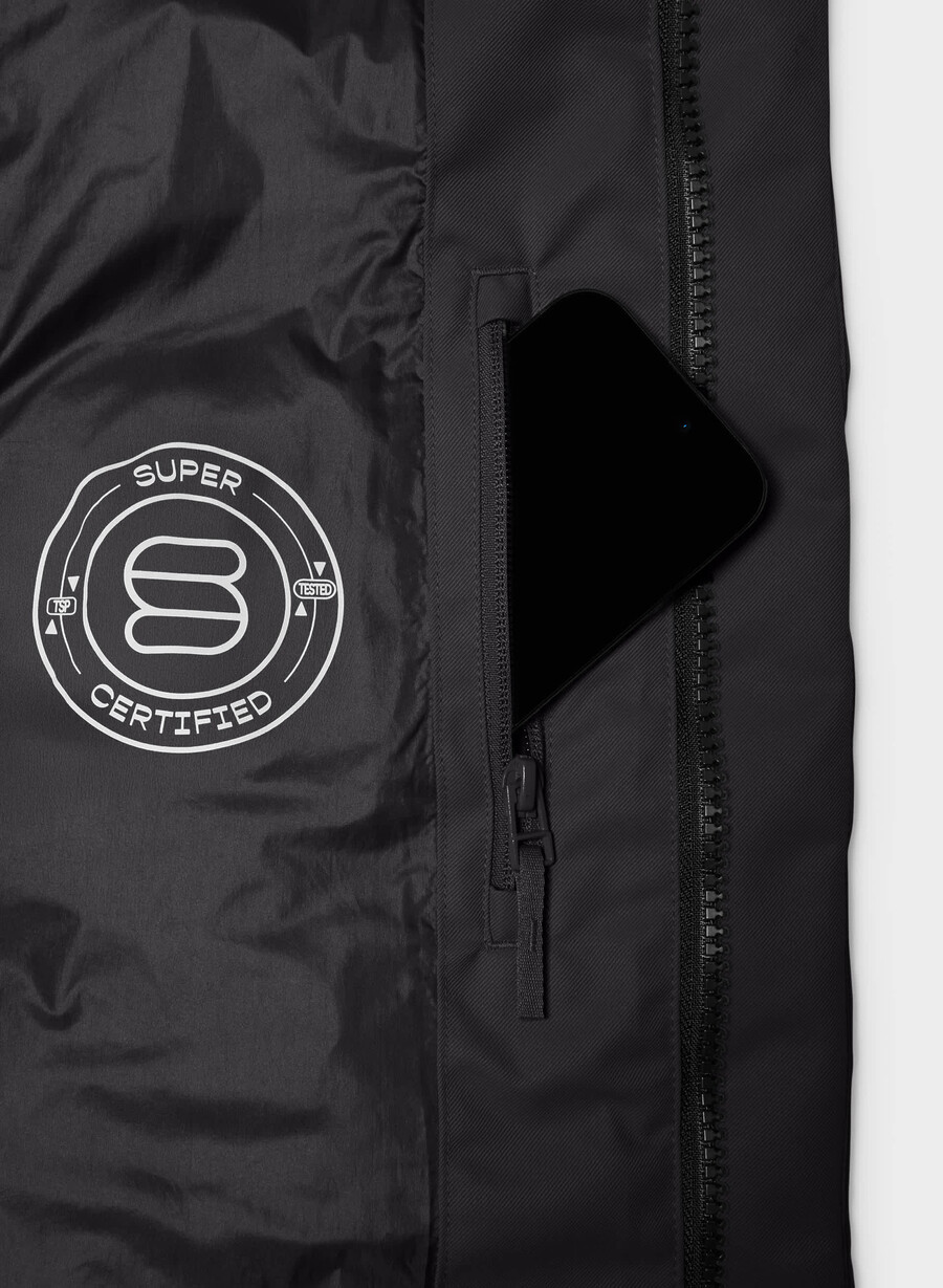 super arctic parka mid – arctic twill svart