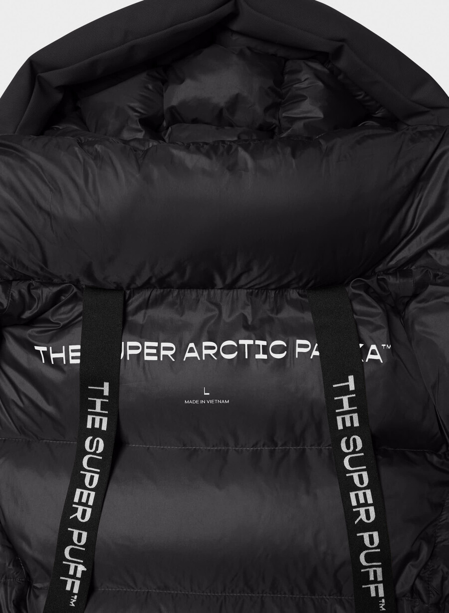 super arctic parka mid – arctic twill svart