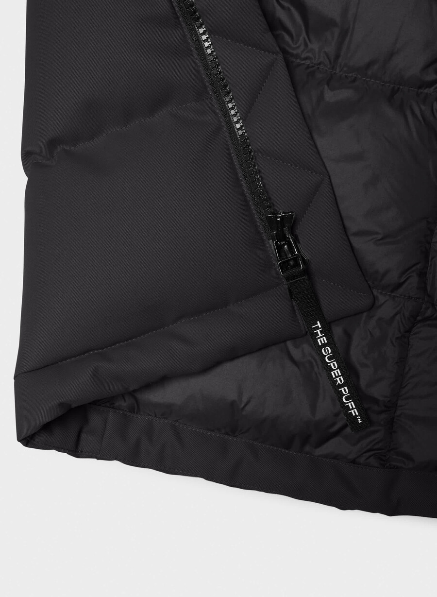 super arctic parka mid – arctic twill svart