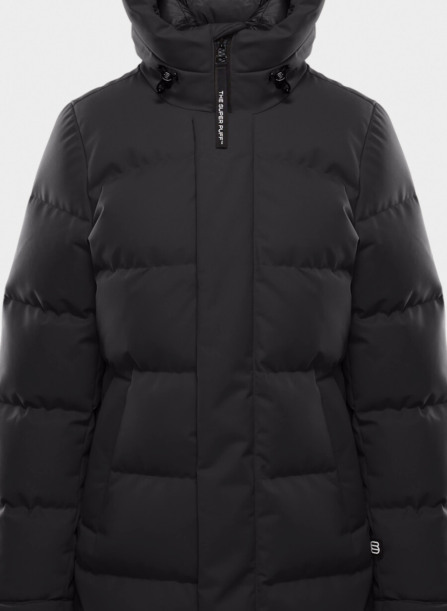 super arctic parka mid – arctic twill svart