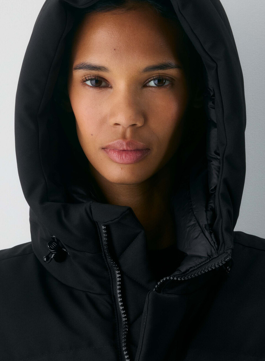 super arctic parka mid – arctic twill svart