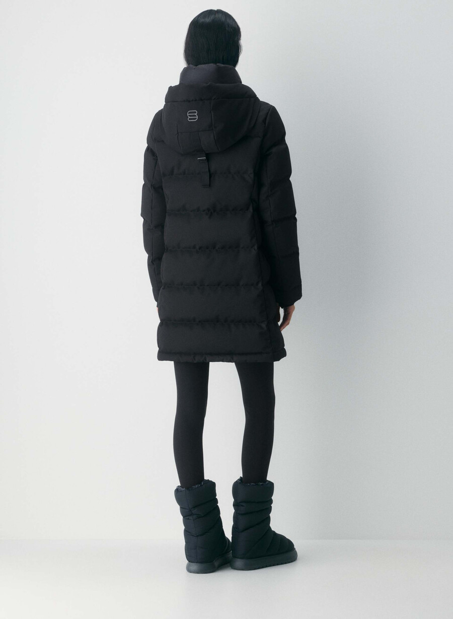 super arctic parka mid – arctic twill svart