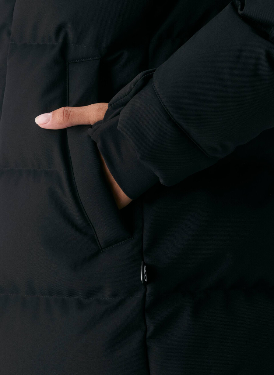 super arctic parka mid – arctic twill svart