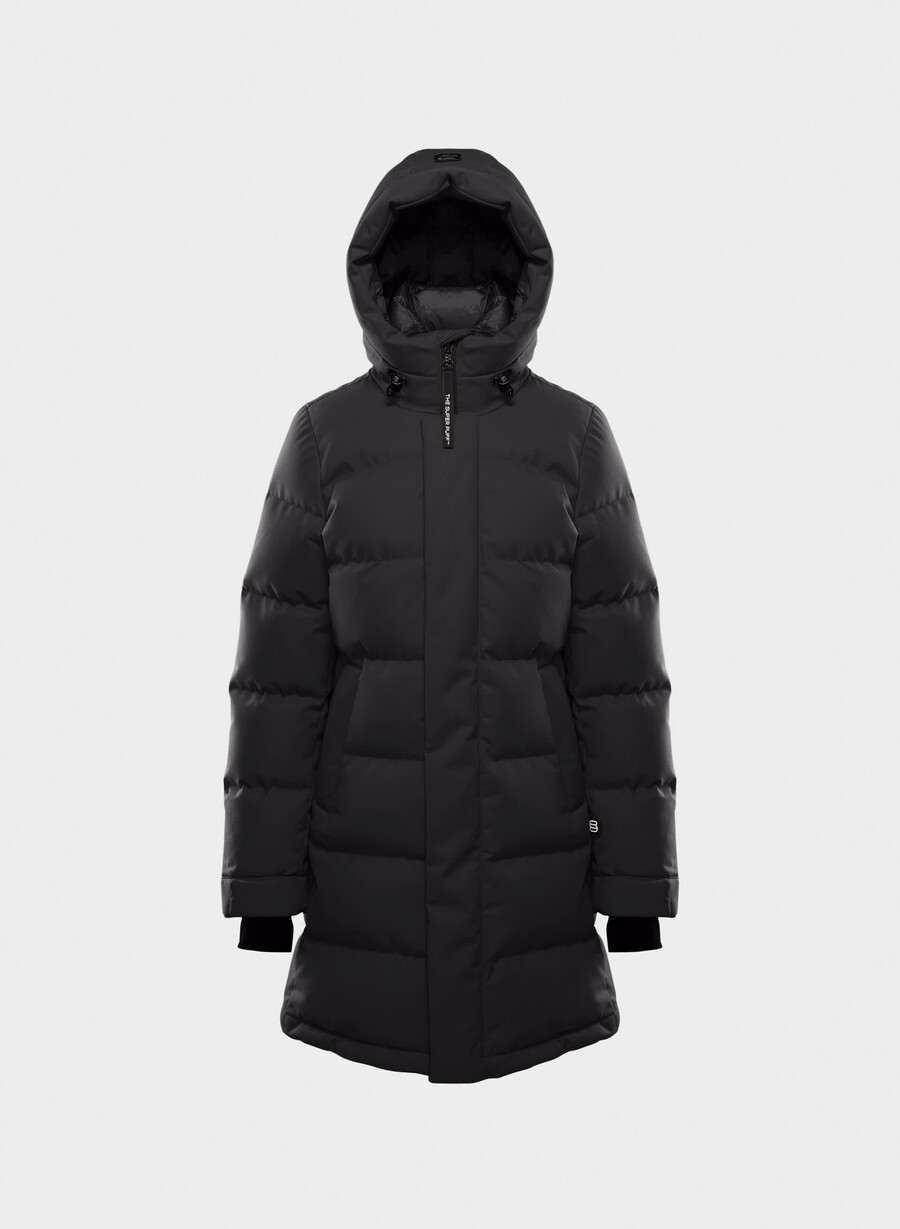 super arctic parka mid – arctic twill svart