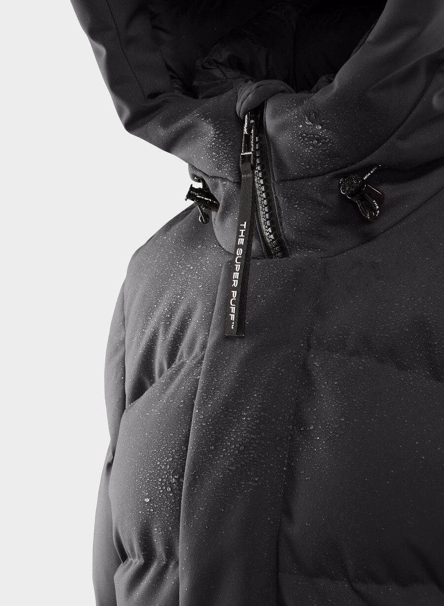 super arctic parka mid – arctic twill svart
