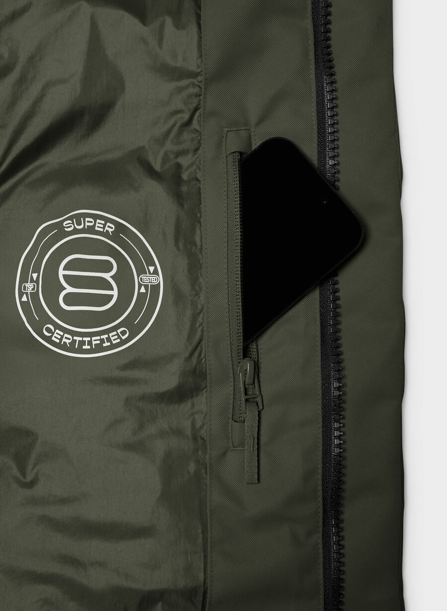 super arctic parka mid – arctic twill flintgrØnn
